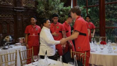 Presiden Prabowo Rayakan Kemenangan Timnas Indonesia
