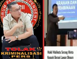 FPII Kecam Pernyataan Wakil Walikota Serang Soal “Wartawan Bodrex”