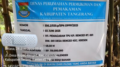 Proyek Makam Asal Jadi, Dinas Perkim Bungkam