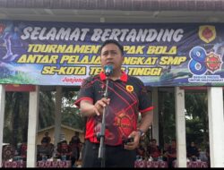 Brimob Gelar Turnamen Sepak Bola Pelajar di Tebing Tinggi