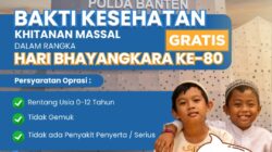 Sambut Hari Bhayangkara ke-80, Polda Banten Gelar Donor Darah hingga Operasi Celah Bibir Gratis