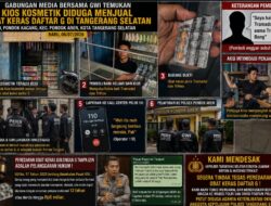 Kios Kosmetik di Tangsel Diduga Jual Obat Keras, Wartawan Diintimidasi