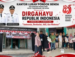 3.148 Keluarga Pondok Benda Terima Bantuan Beras PKH