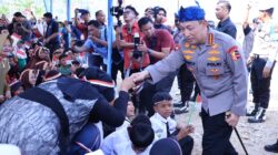 Kapolri Resmikan Jembatan Merah Putih Presisi di Lebak
