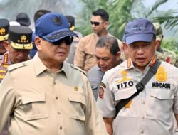 Presiden Prabowo Turun Langsung Pantau Karhutla di Kubu Raya, Petugas Diminta Bergerak Cepat