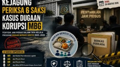 Kejagung Periksa Enam Saksi dalam Kasus Dugaan Korupsi MBG