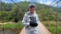 Purheri Tinjau Jembatan Pekandangan Lampung Tengah