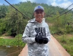 Purheri Tinjau Jembatan Pekandangan Lampung Tengah